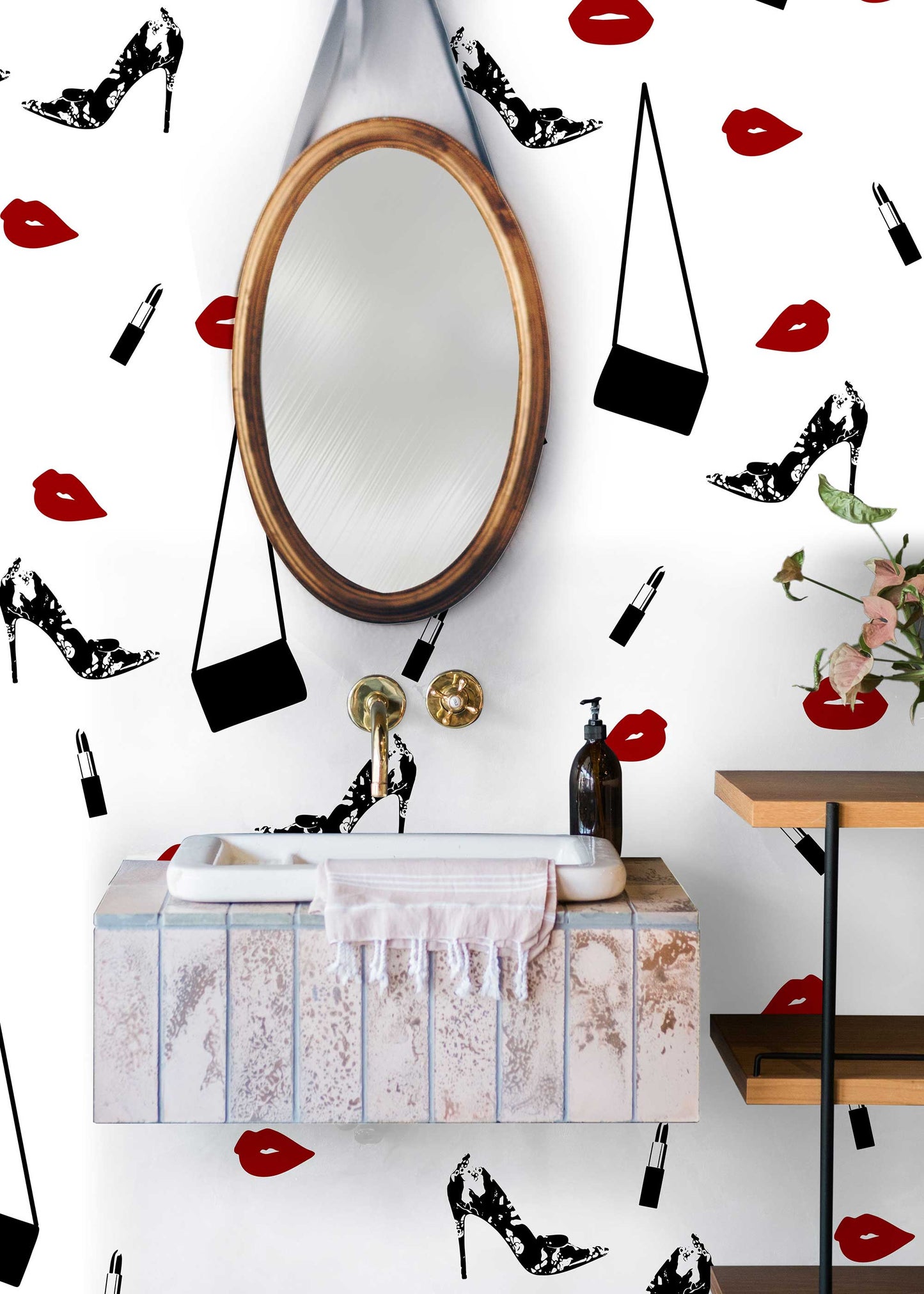 Elevate Your Living Space with Fashionable and Customizable Wall Decals - Perfect for Rentals and Dormitories - Unique Designs by Skilled Artists to Add Glamour and Elegance to Your Home or Salon - 55 pieces