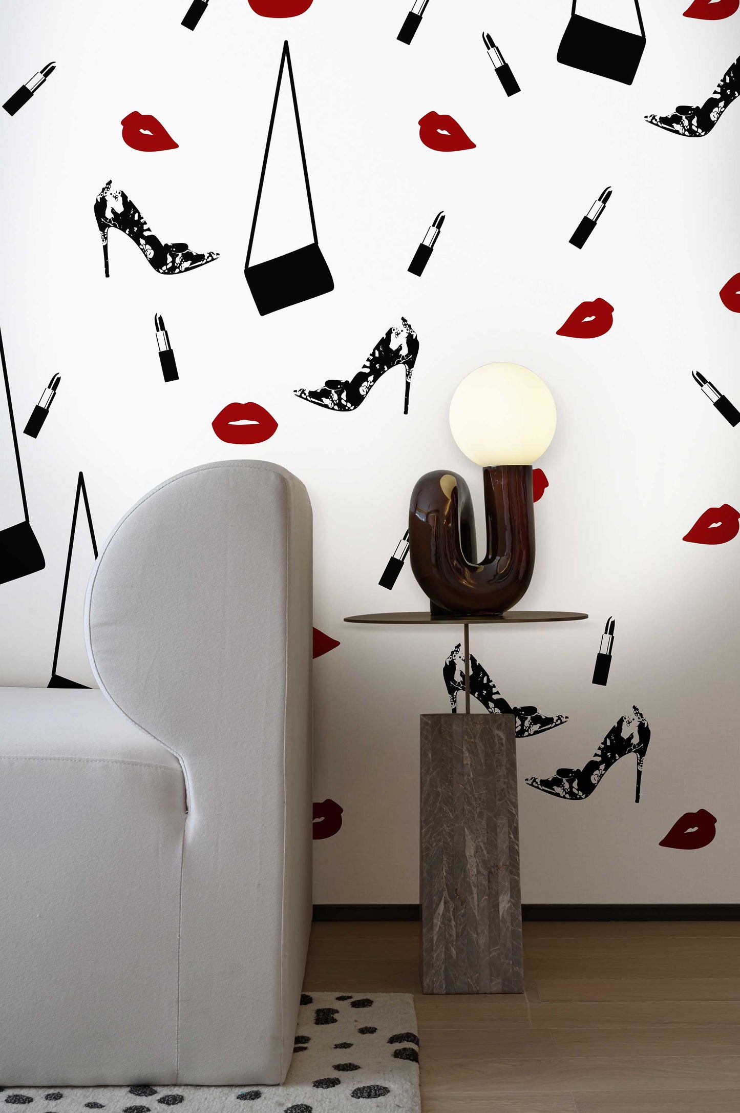 Elevate Your Living Space with Fashionable and Customizable Wall Decals - Perfect for Rentals and Dormitories - Unique Designs by Skilled Artists to Add Glamour and Elegance to Your Home or Salon - 55 pieces