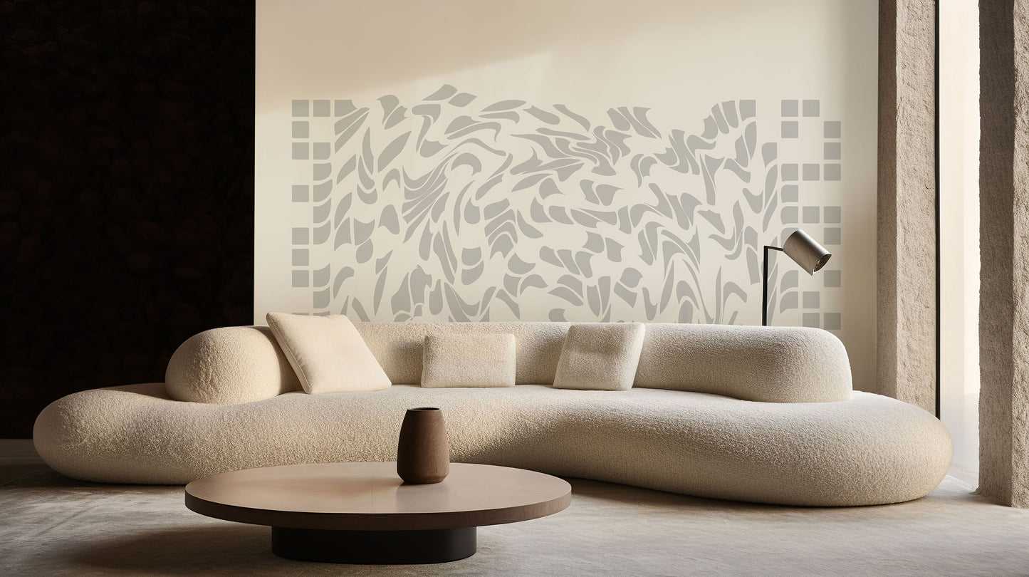Peel and Stick Modern Wallpaper Contemporary Hypnosis Spiral Mural Organic Colors Mural Peel and Stick Wall Art Unique Wall Art Custom Size 169
