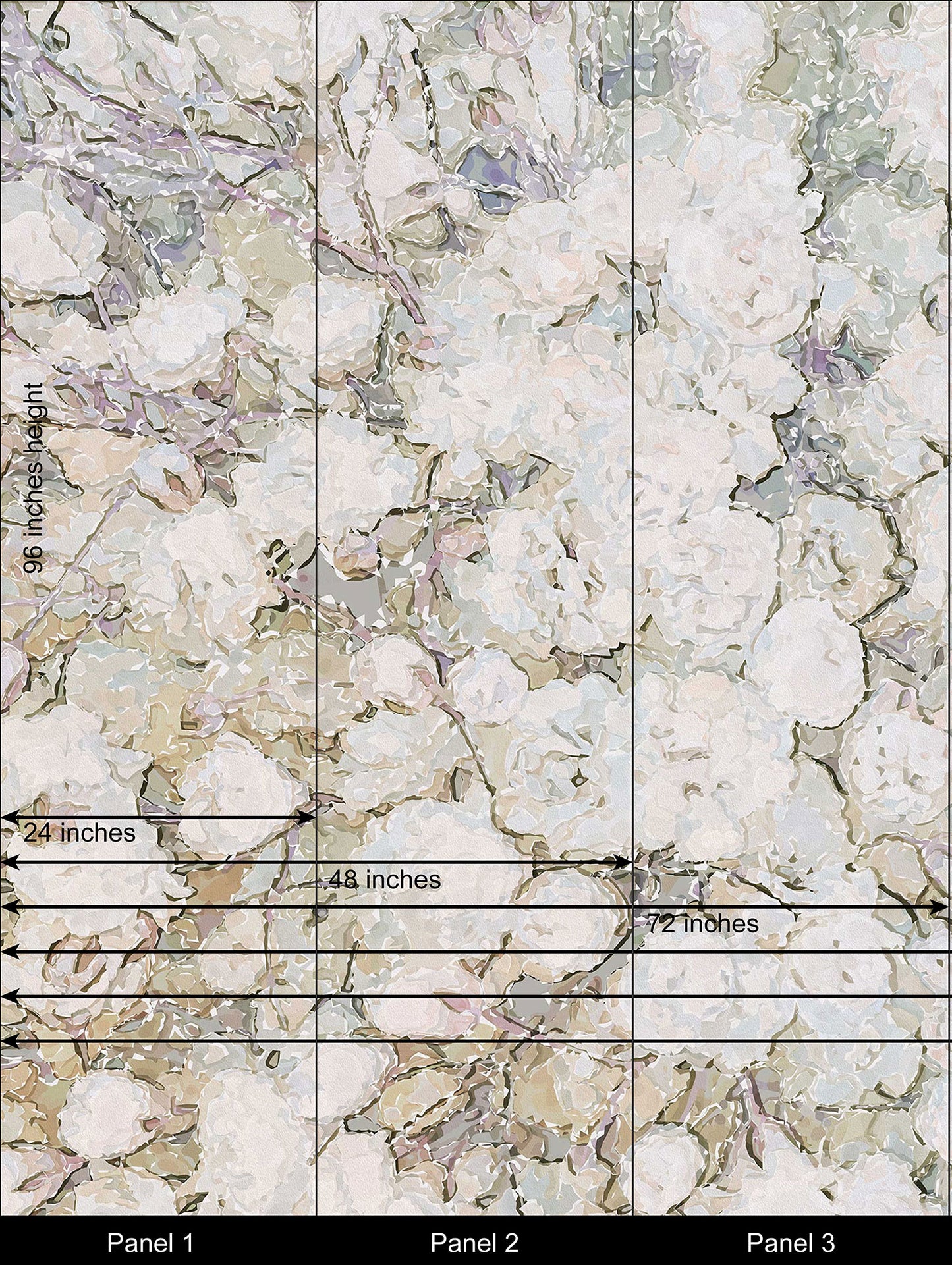 Floral Wallpaper, Flower Mural, botanical Wallpaper, Unique Wallpaper, Contemporary Mural, Pink Wallpaper, Teal Mural, Ava Mural, F124