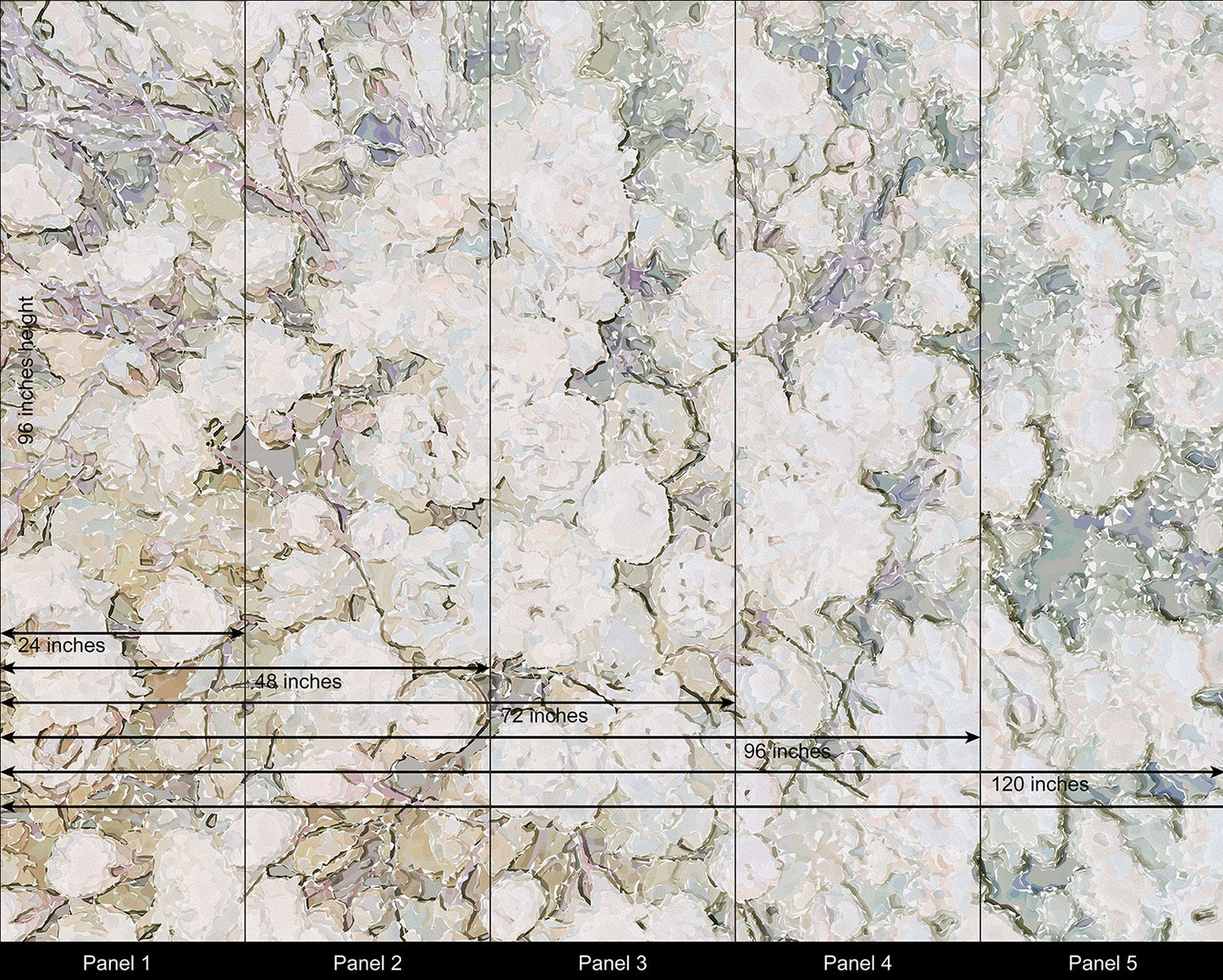 Floral Wallpaper, Flower Mural, botanical Wallpaper, Unique Wallpaper, Contemporary Mural, Pink Wallpaper, Teal Mural, Ava Mural, F124