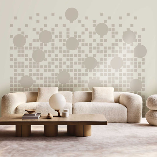 Peel and Stick Modern Geometric Wallpaper Organic Colors Peel and Stick Wallpaper Unique and Modern Geometric Mural Custom Size Wallpaper 167