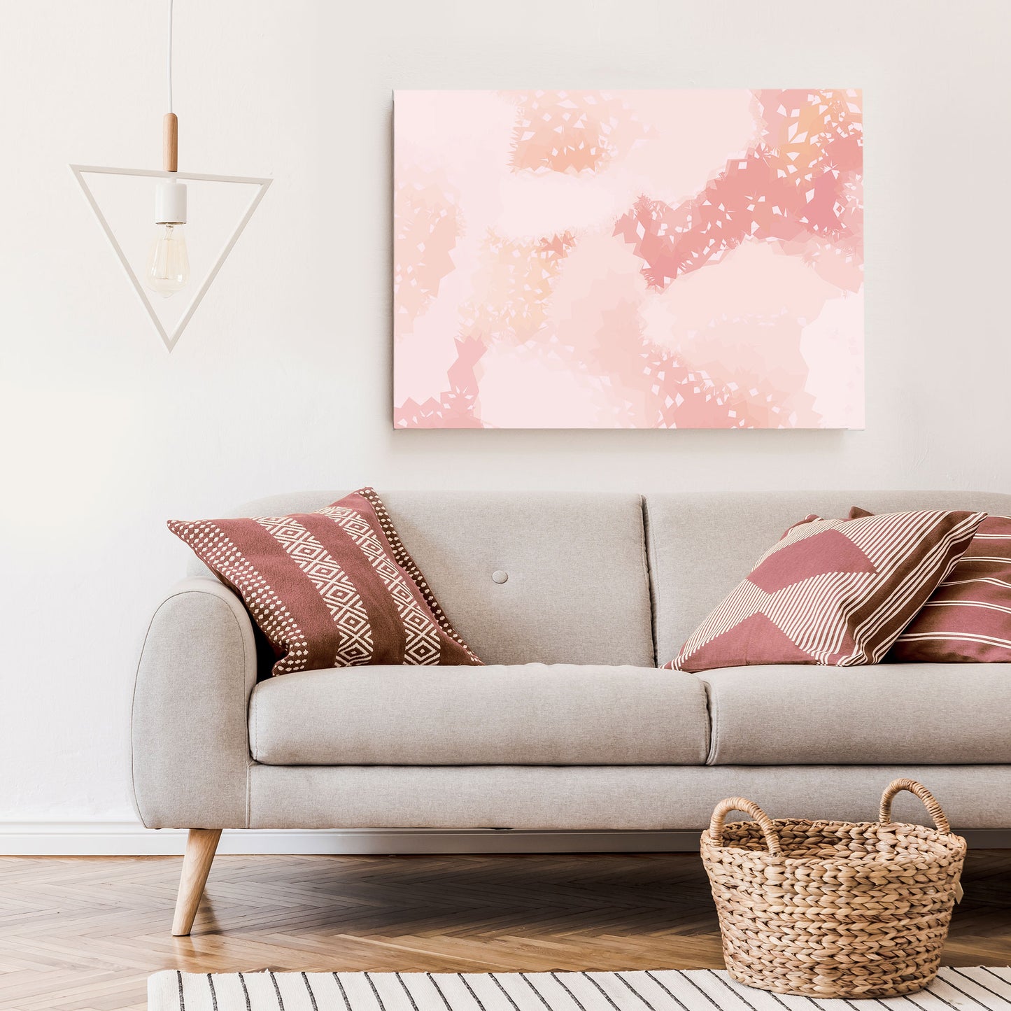 Modern Wall art, Digital File, Pink Wall décor, Abstract wall Décor, Bedroom Wall art, Bathroom Artwork, Caroline Pink-F111