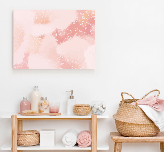 Modern Wall art, Digital File, Pink Wall décor, Abstract wall Décor, Bedroom Wall art, Bathroom Artwork, Caroline Pink-F111