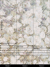 Load image into Gallery viewer, Floral Wallpaper, Flower Mural, botanical Wallpaper, Unique Wallpaper, Contemporary Mural, Pink Wallpaper, Teal Mural, Ava Mural, F124

